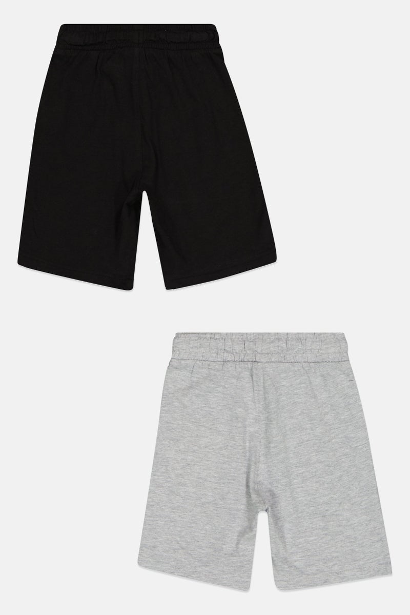 English Laundry Toddlers Boy 2 Pcs Heather Basic Shorts, Multicolor - Image 3