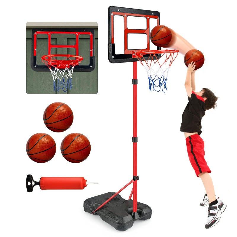 ShyLizard Boys Toy Gifts for 3 4 5 6 7 8 Years Old Kids Basketball Hoop Adjustable Height 35FT62FT Mini Basketball Hoop for Kids Basketball Goal Toys Outdoor Indoor Game Gifts for Boys - Image 2