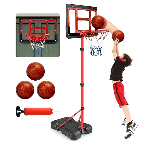 ShyLizard Boys Toy Gifts for 3 4 5 6 7 8 Years Old Kids Basketball Hoop Adjustable Height 35FT62FT Mini Basketball Hoop for Kids Basketball Goal Toys Outdoor Indoor Game Gifts for Boys - Image 1