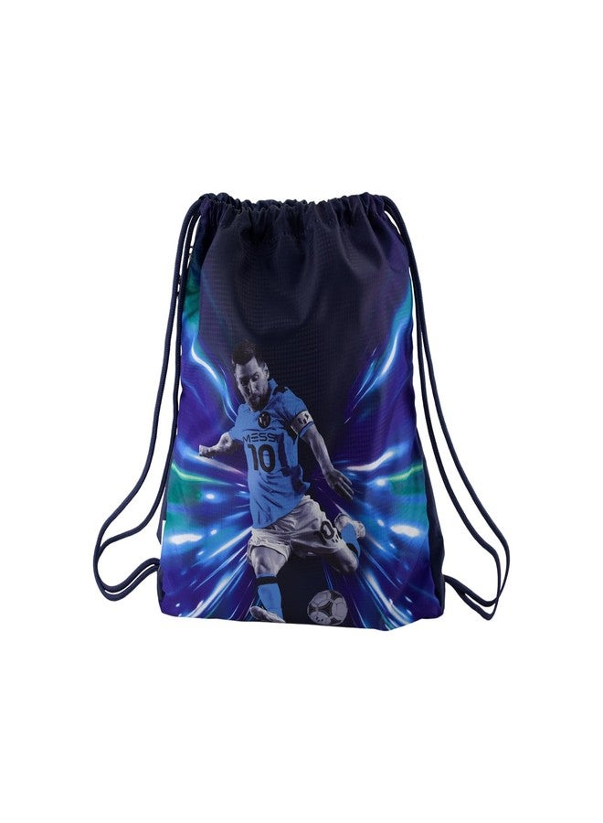 Messi Lifestyle Drawstring Bag, Side Pocket & Comfortable Straps - Image 1