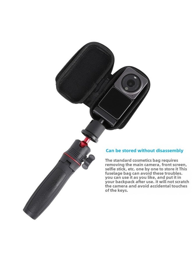 Applicable To Dji Action2 Storage Bag Dajiang Lingyan 2 Generation Sports Camera Dual Screen Endurance Suit Body Bag-Color:Action2 Small Number Bag + Tripod - Image 3