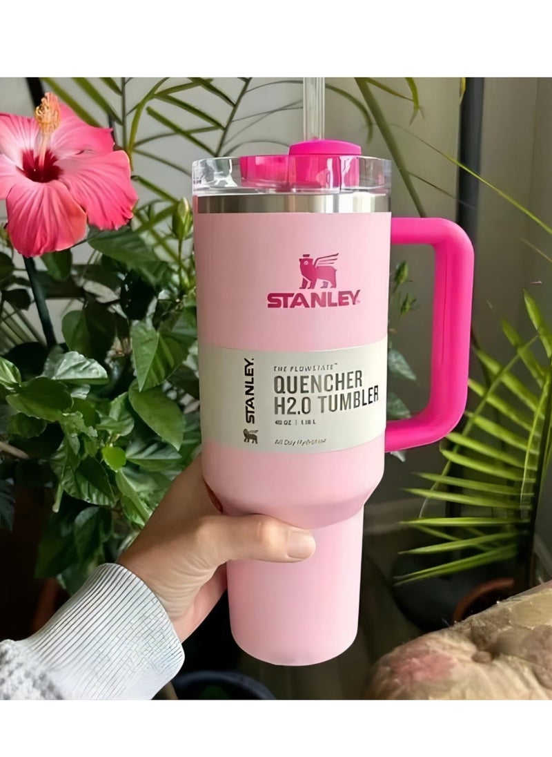 Stanley - H2.0 Flow State Stainless Steel Tumbler with Handle and Straw Lid Insulated Reusable Cup for Water, Coffee, Smoothies & More, Travel Mug, Cupholder Friendly 40 oz - Image 1
