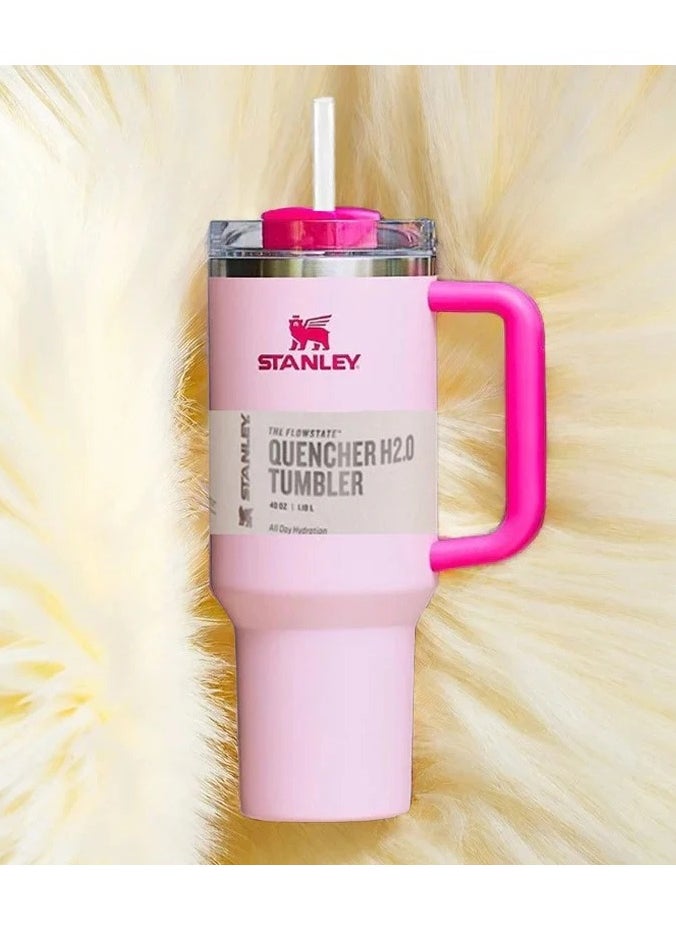 Stanley - H2.0 Flow State Stainless Steel Tumbler with Handle and Straw Lid Insulated Reusable Cup for Water, Coffee, Smoothies & More, Travel Mug, Cupholder Friendly 40 oz - Image 1