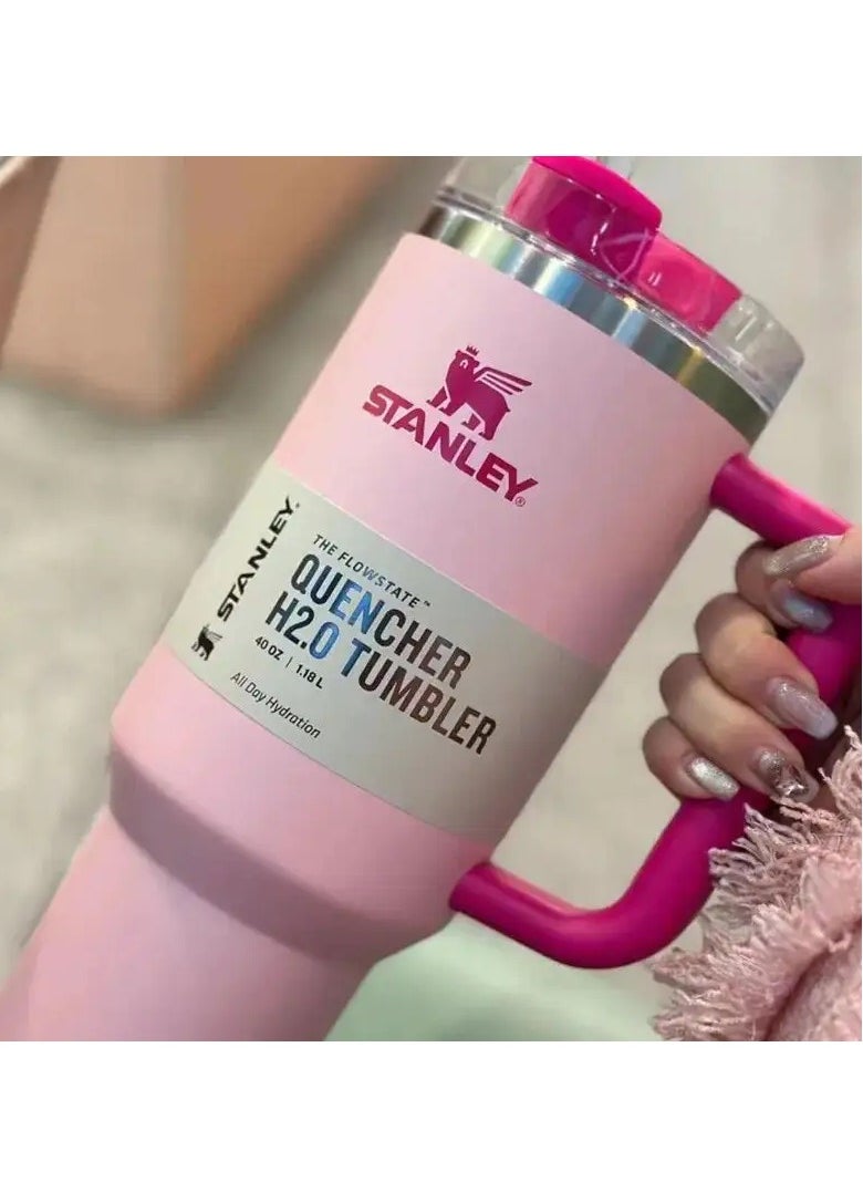 Stanley - H2.0 Flow State Stainless Steel Tumbler with Handle and Straw Lid Insulated Reusable Cup for Water, Coffee, Smoothies & More, Travel Mug, Cupholder Friendly 40 oz - Image 1