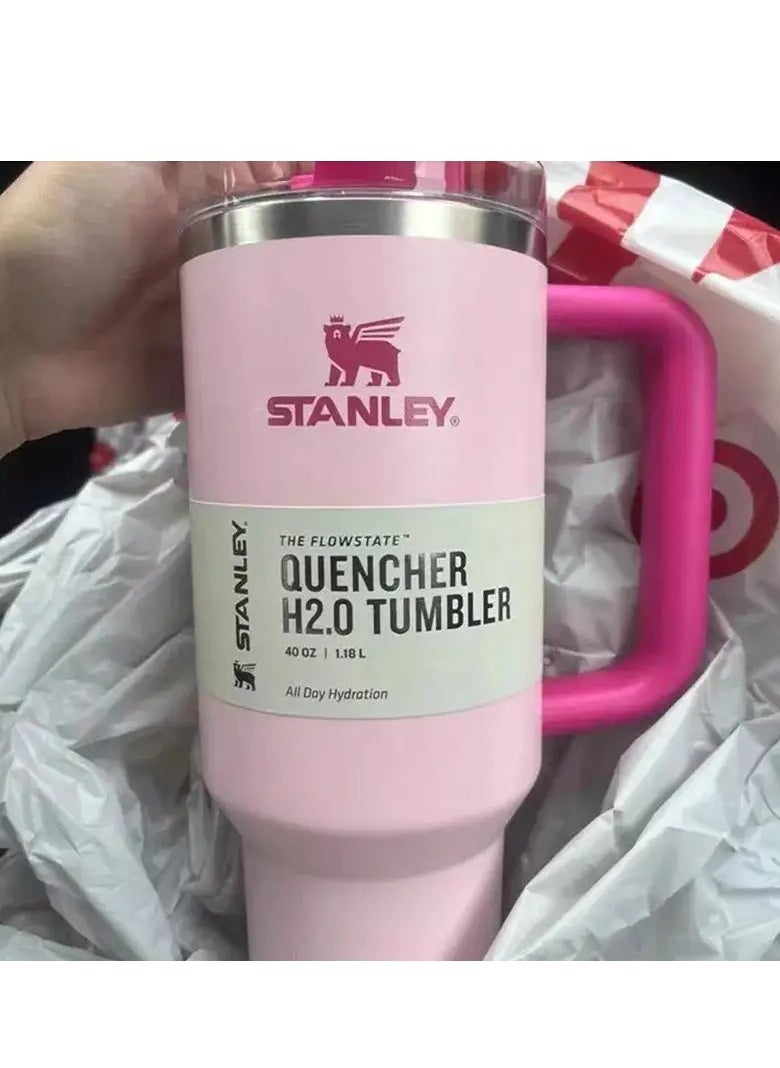Stanley - H2.0 Flow State Stainless Steel Tumbler with Handle and Straw Lid Insulated Reusable Cup for Water, Coffee, Smoothies & More, Travel Mug, Cupholder Friendly 40 oz - Image 1