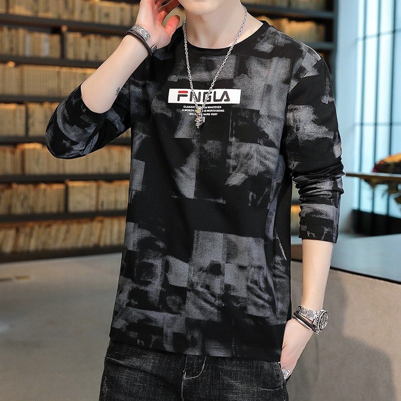 Work Pure Clothes Wear-Resistant and Stain-Resistant Outdoor Spring and Summer Long-Sleeved T-Shirt Mens Thin Trbottomy Versatile Bottoming Shirt Summer T-Shirt Fngkhaki - Image 3