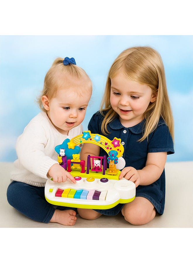 COGNIKIDS لعبة بيانو موسيقية للأطفال - بيانو مضيء مع أغاني، حيوانات راقصة و 5 آلات موسيقية | لعبة تعليمية للصوت والموسيقى للأطفال من 10 أشهر فما فوق | لعبة للتطور المبكر | تعمل ببطاريات 3xAA - Image 5