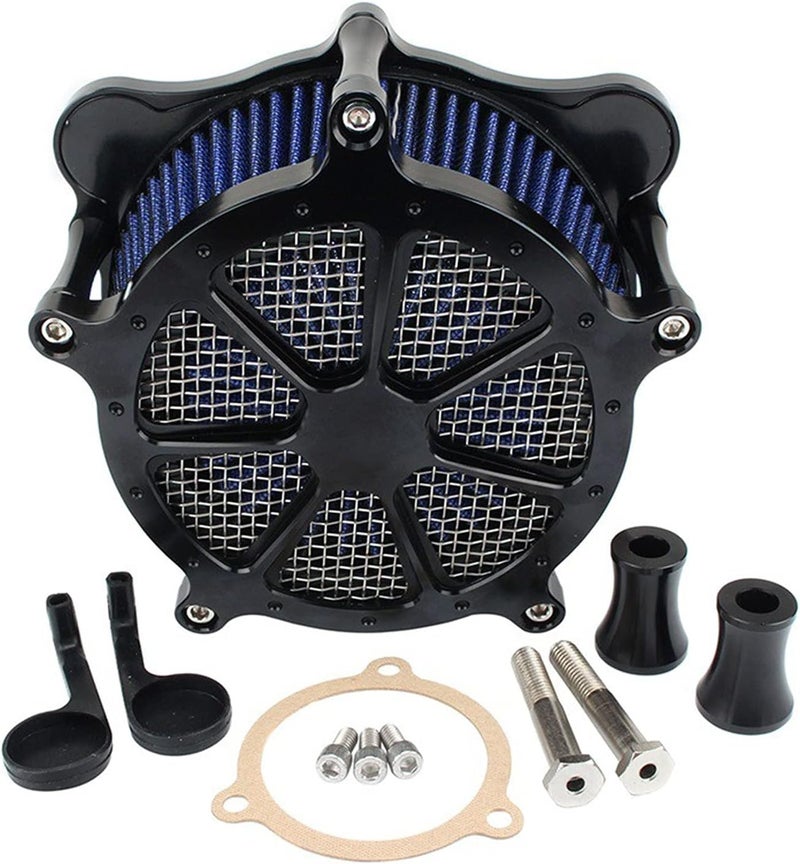 QASULER Motorcycle Air Filter Cleaner Intake Kit