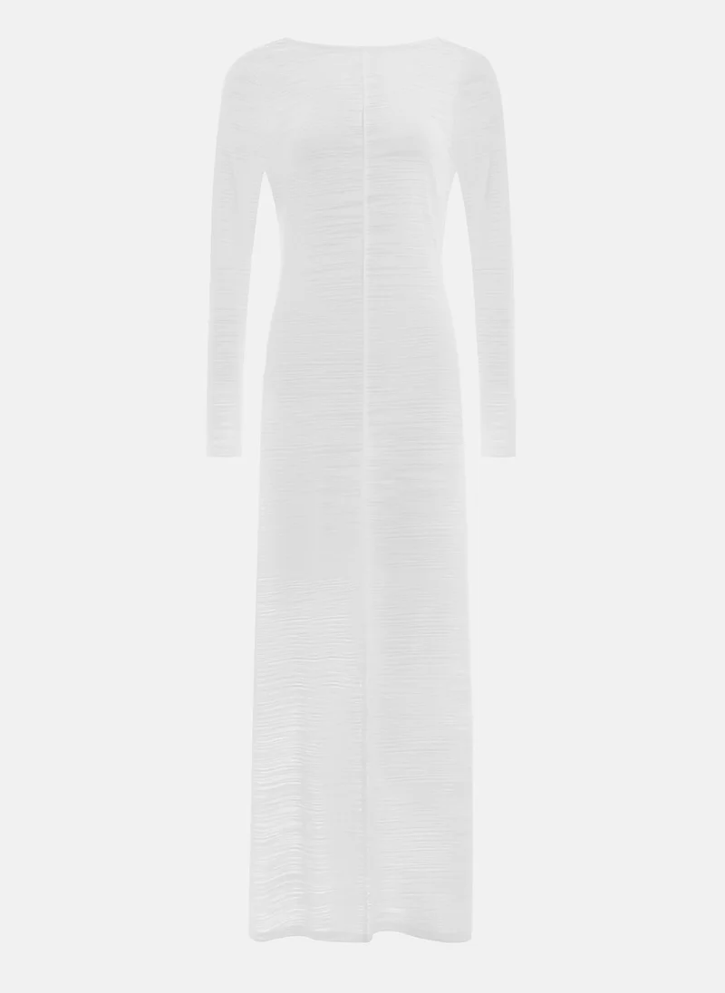 Lichi Open-back fitted maxi dress