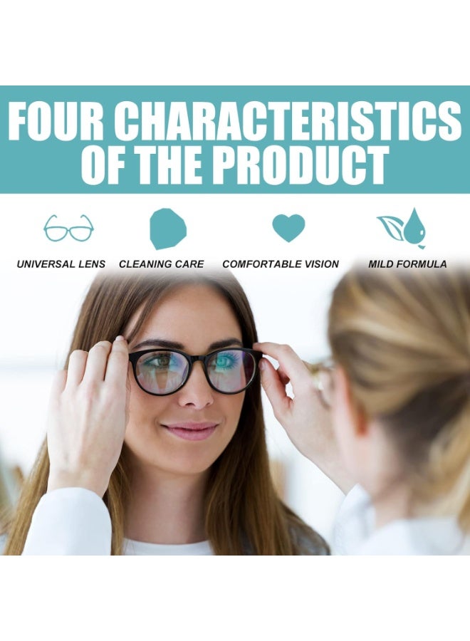 JUE-FISH Lens Scratch Remover Spray - 100ml Eye Glasses Lens Cleaner, Glasses Lens Scratch Repair, Eye Glass Windshield Glass Repair Liquid, Screen and Eyeglass Cleaner, for Screen Cleaner Tools - Image 3
