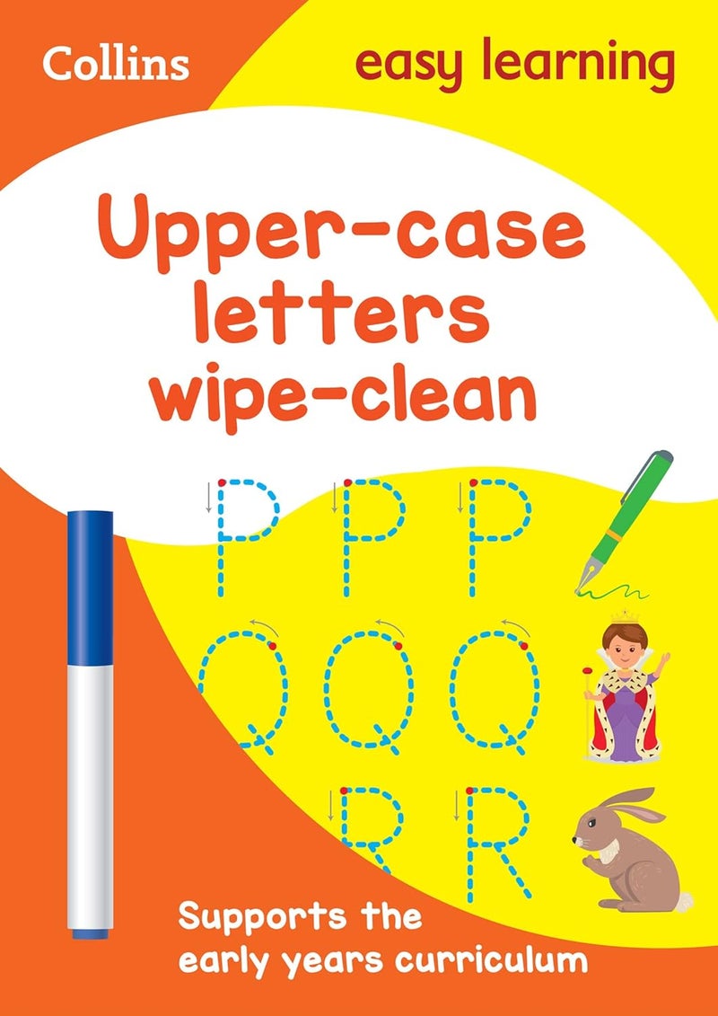Upper Case Letters Age 3-5 Wipe Clean Activity Book: Ideal for Home Learning - Image 1