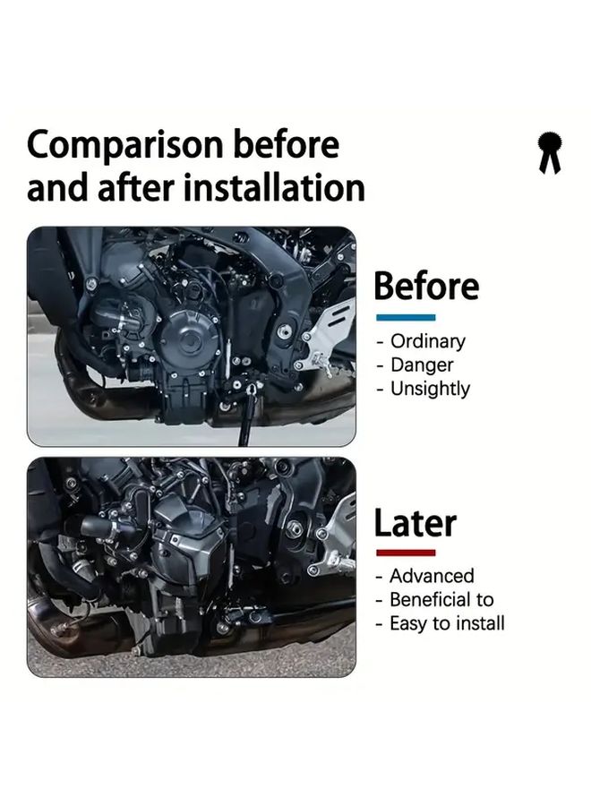 For Tracer 9 GT And Tracer 9 Motorcycle Engine Crash Guard Heavy Duty Side Motor Cover Compatible With 2021 2022 Models 1 Pair - Image 3