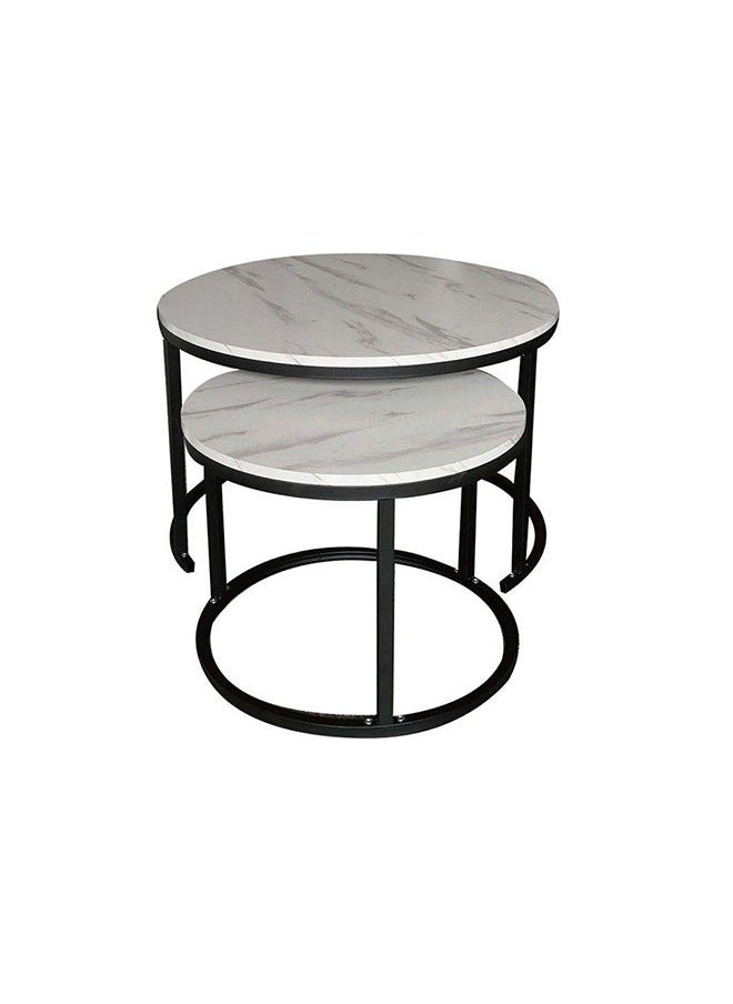 DANUBE HOME Sabin Coffee Table Multifunctional Living Room Desk Space Saving Center Table Modern Design Furniture For Home Living Room L 70 x W 70 x H 45.5 cm White  - Image 4