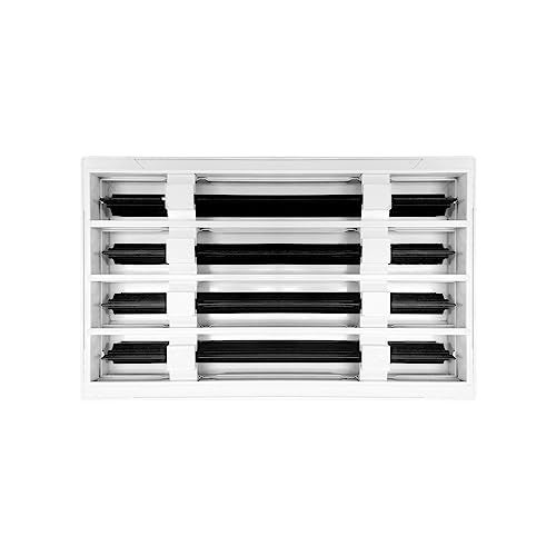 BUILDMART - 14x8 White Modern AC Vent Cover - Decorative Air Vent - Standard Linear Slot Diffuser - Register Grille for Ceiling, Walls & Floors - Texas Buildmart - Image 2