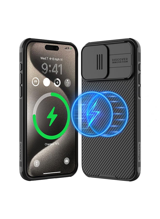 Nillkin Camshield Pro Magnetic Case for iPhone15 Pro Black - Image 1