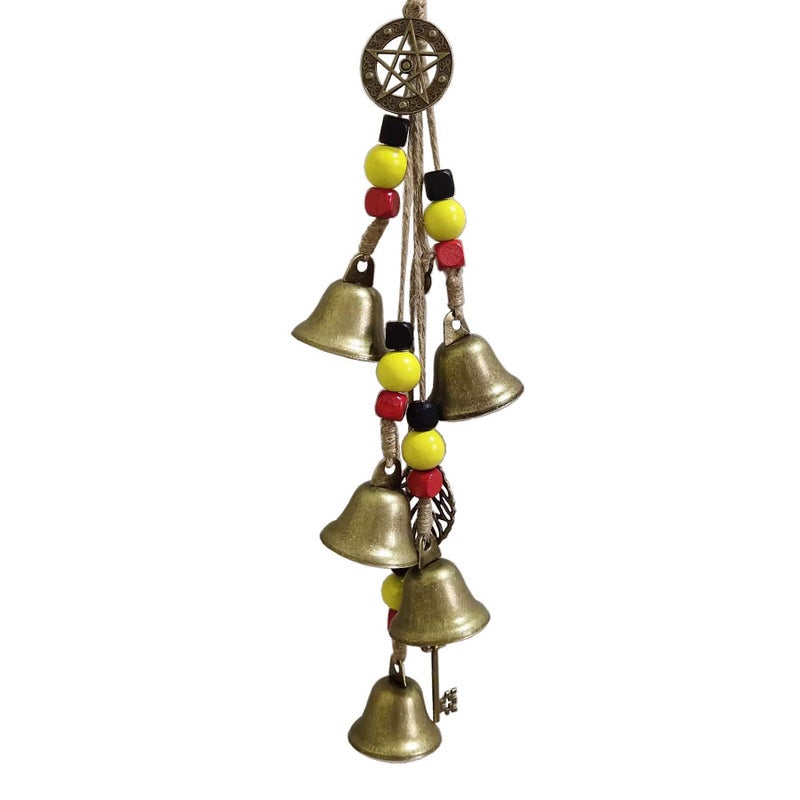 Bell Protective Door Handle Pendant Rattan Wind Chimes Blessing Crystal Wind Chimes Home Room Decoration - Image 1