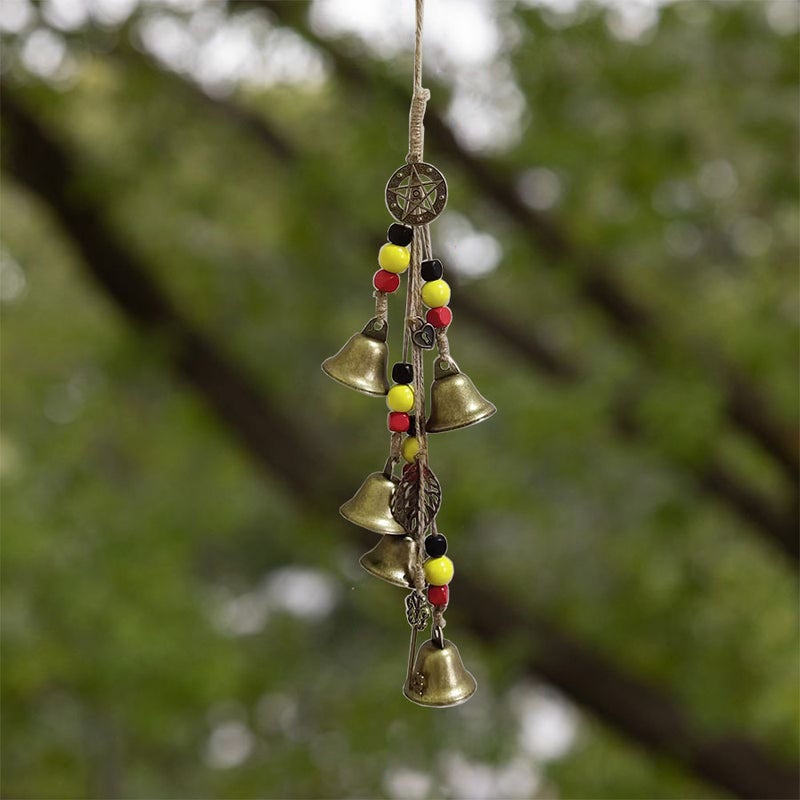 Bell Protective Door Handle Pendant Rattan Wind Chimes Blessing Crystal Wind Chimes Home Room Decoration - Image 5