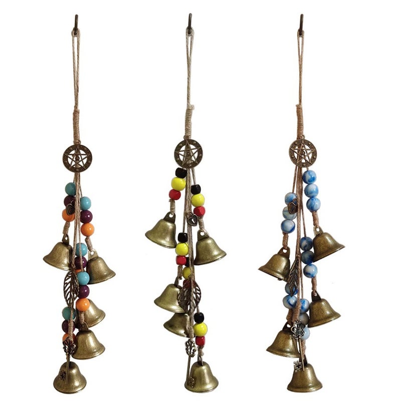 Bell Protective Door Handle Pendant Rattan Wind Chimes Blessing Crystal Wind Chimes Home Room Decoration - Image 2