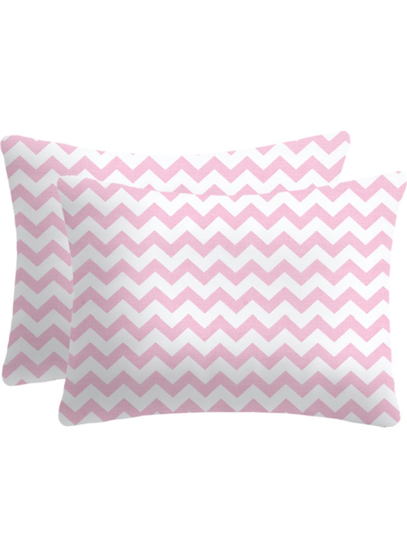 Lief Home 100% Cotton Zippered Pillow Case | 50X70 (2 Pieces) 