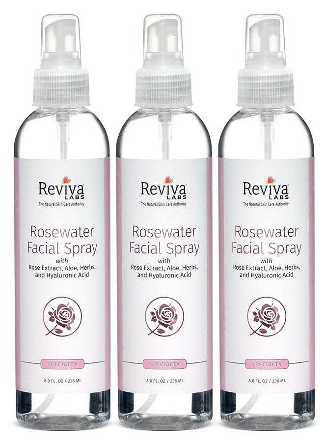 Reviva Labs Facial Spray Rosewater For Normal To Dry Skin 8Ounces (Pack Of 3)  - Image 2