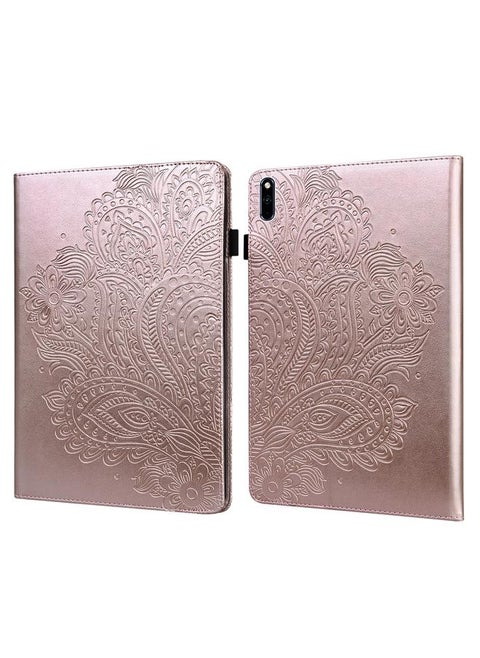Case For Huawei MatePad 10.4 Peacock Embossed Pattern TPU + PU Horizontal Flip Leather Case with Holder & Card Slots & Wallet & Sleep / Wake-up Function