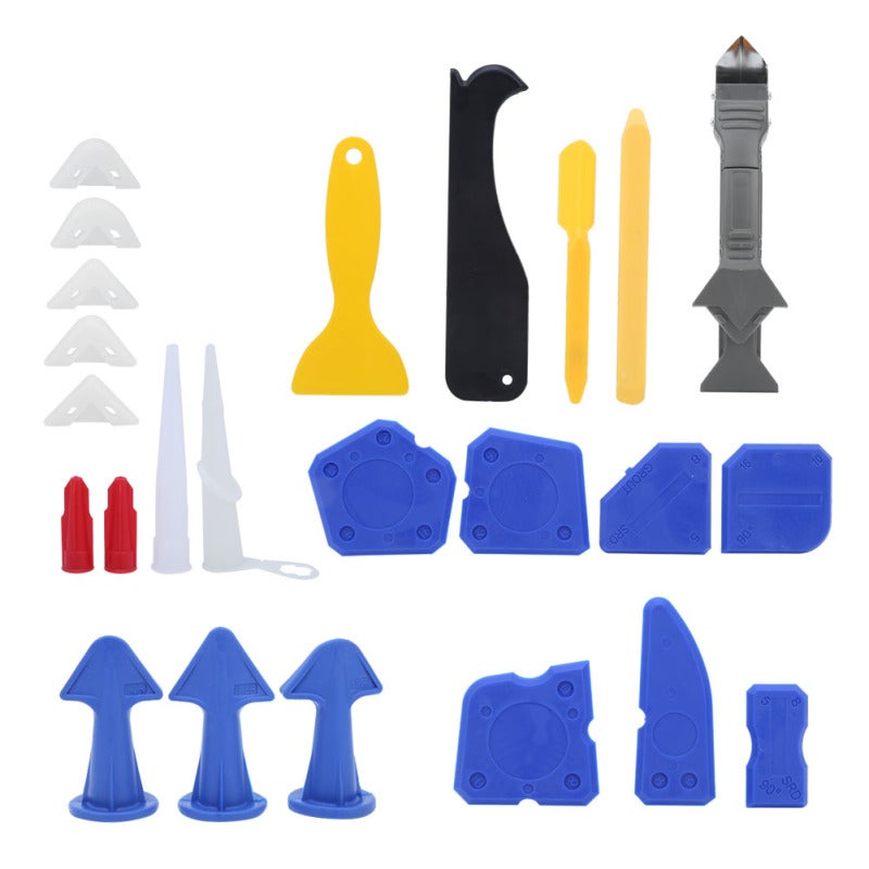 24Pcs Caulking Tool Sealant Finisher Silicone Grouting Nozzle Set Construction Tools - Image 1