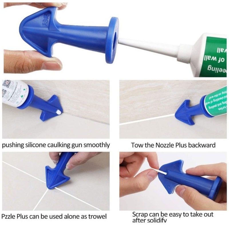 24Pcs Caulking Tool Sealant Finisher Silicone Grouting Nozzle Set Construction Tools - Image 2