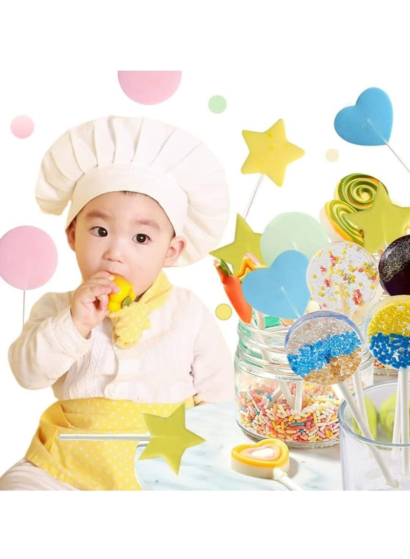 أوزيغالور 3 قطع Lollipop الفخمات Chocolate الحلوى الفخم، دائري قلب نجم مثقق Molds لصنع Chocolate، الحلوى - Image 2