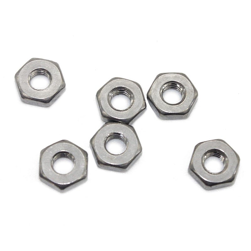 Fullerkreg （100 Pcs） 6-32 Coarse Thread Hexagon Nut,18-8 Stainless Steel Silver Tone - Image 4