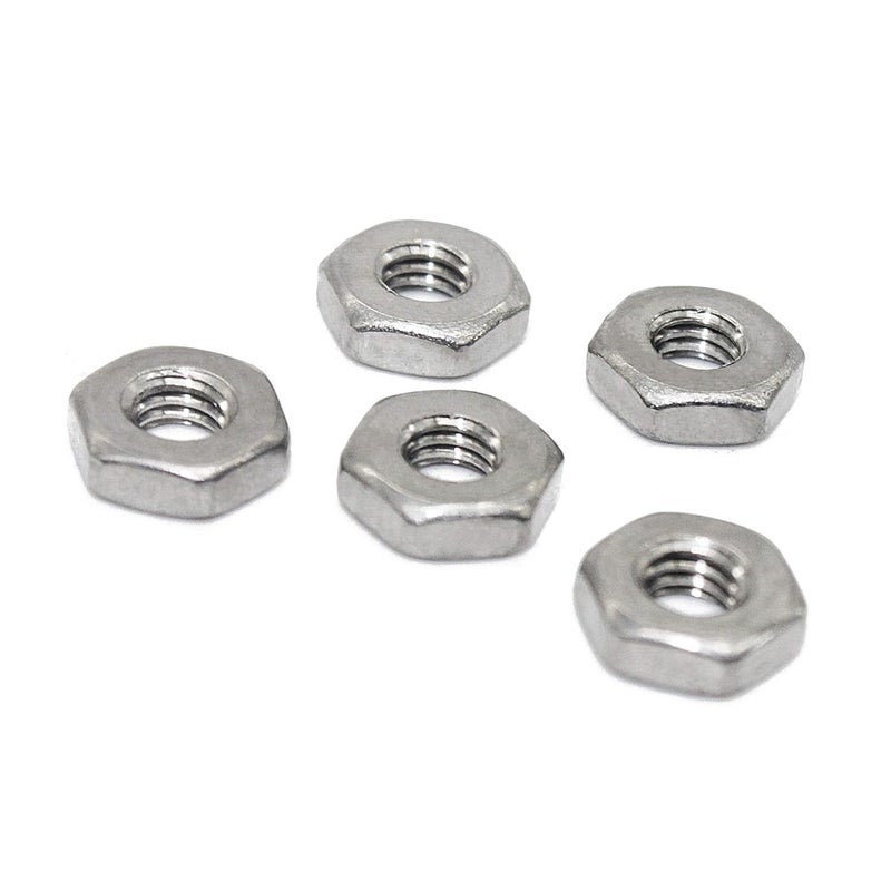 Fullerkreg （100 Pcs） 6-32 Coarse Thread Hexagon Nut,18-8 Stainless Steel Silver Tone - Image 2
