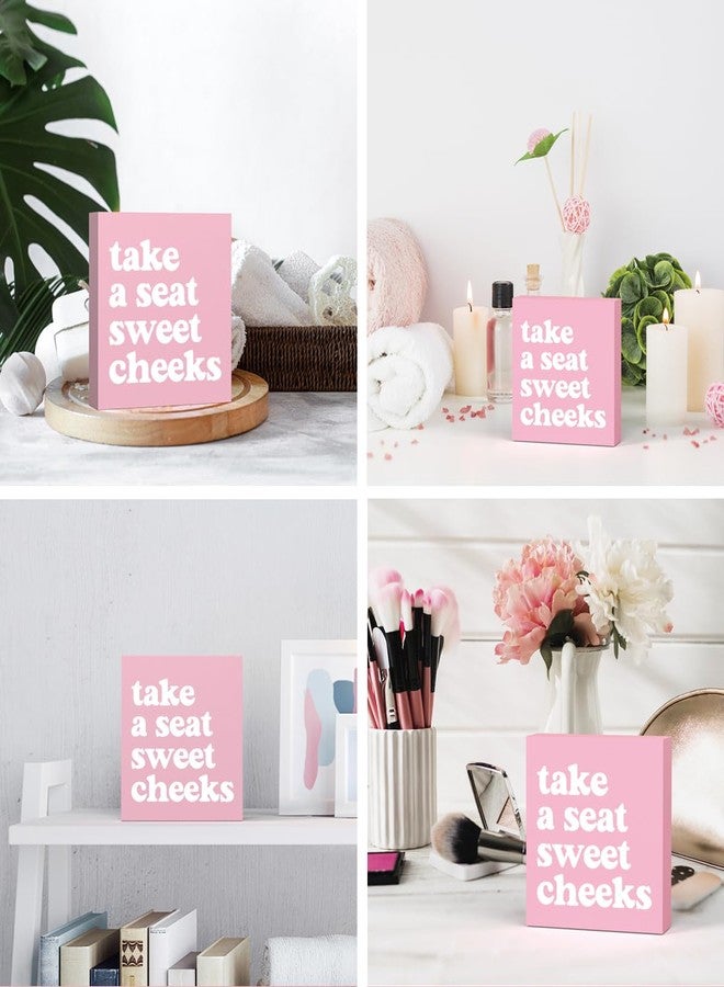 Krollma Pink Bathroom Decor, Pink Dorm Decoration, Funny Bathroom Decor for College Girls Women, Coquette Room Decoration, Clean Girl Decorations Teen Girl Dorm Decorations - Image 3