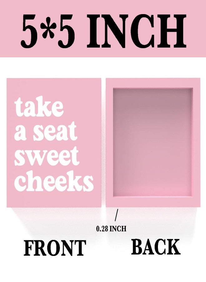 Krollma Pink Bathroom Decor, Pink Dorm Decoration, Funny Bathroom Decor for College Girls Women, Coquette Room Decoration, Clean Girl Decorations Teen Girl Dorm Decorations - Image 2