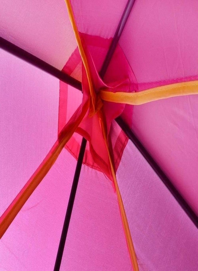 بوكو ديفو خيمة لعب خارجية للبنات من POCO DIVO بتصميم قلعة الأميرة، لون وردي، بيت لعب داخلي - Image 3