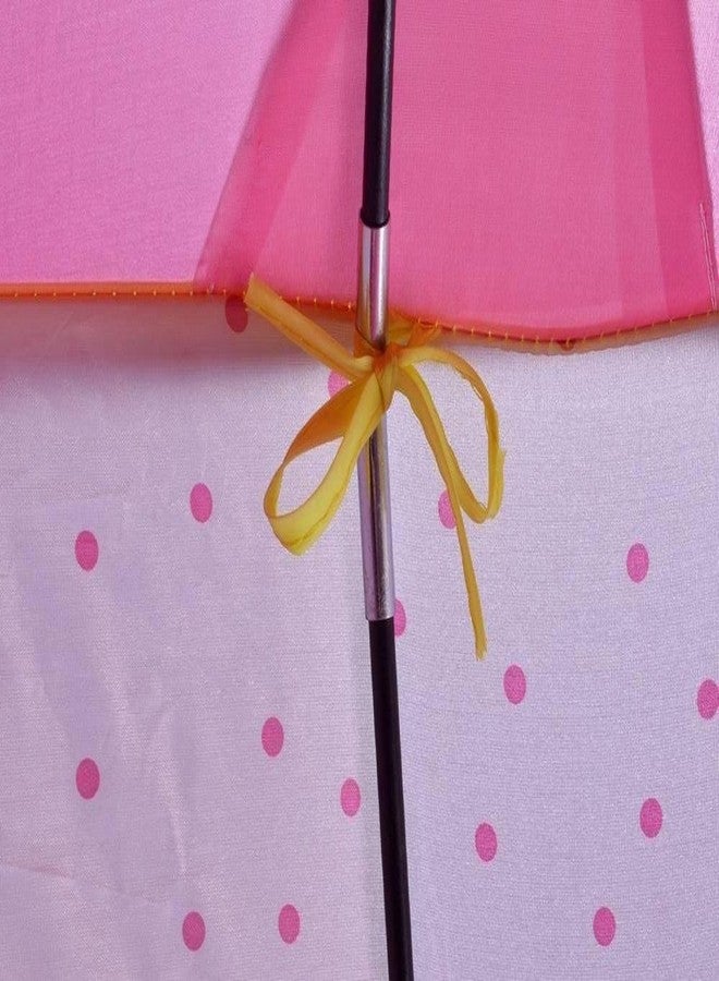 بوكو ديفو خيمة لعب خارجية للبنات من POCO DIVO بتصميم قلعة الأميرة، لون وردي، بيت لعب داخلي - Image 4