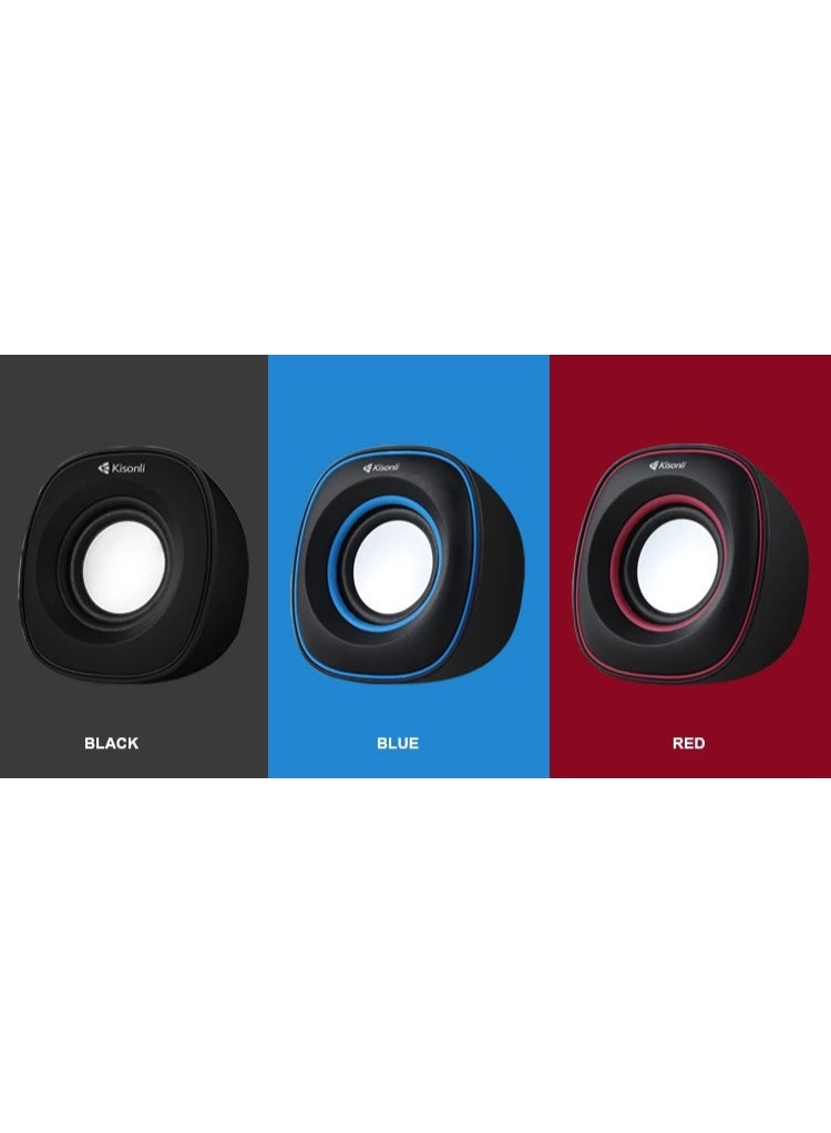 Kisonli V350 USB Stereo Speaker – Clear Sound in Compact Design - Image 5