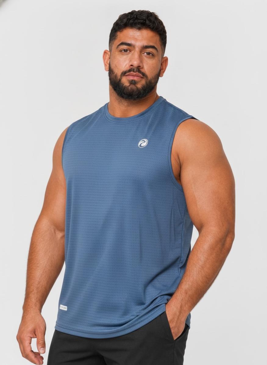 Prima Ace Airflow Tank Plus Size Premium Dark Blue