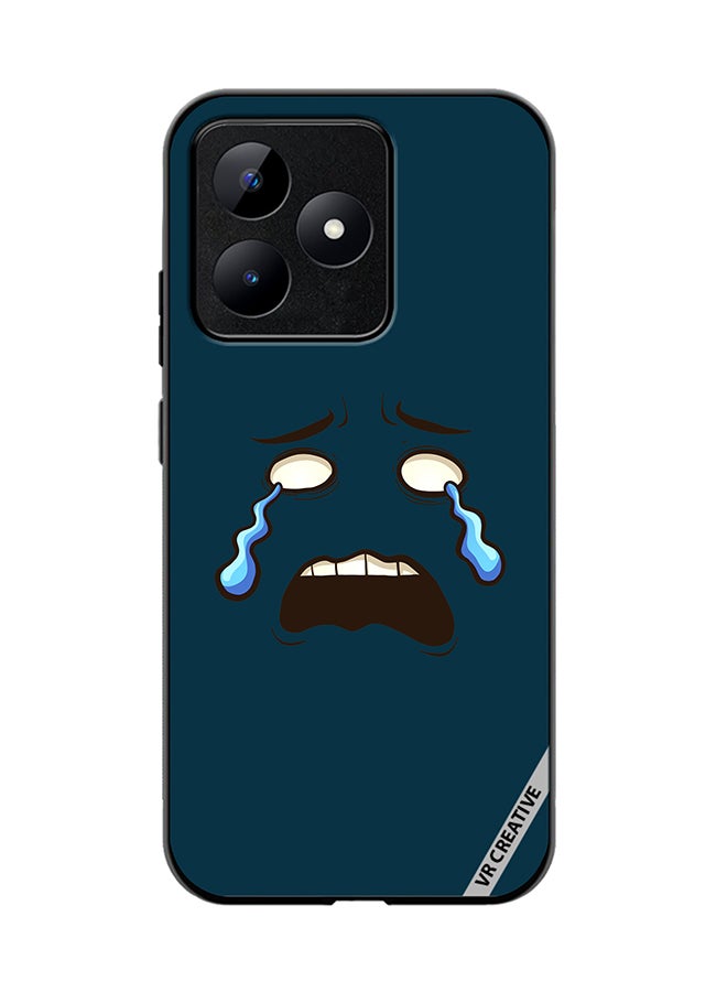 VR CREATIVE Protective Case Cover For Realme C53 Crying Face Design Multicolour - Image 1