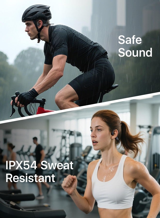 Wigfar Bone Conduction Headphones, Open Ear Headphones Bluetooth 6.0 with Mic, 10H Playtime,Waterproof Sports Headphone Suitable for Running,Cycling, Outdoor Sports - Image 4