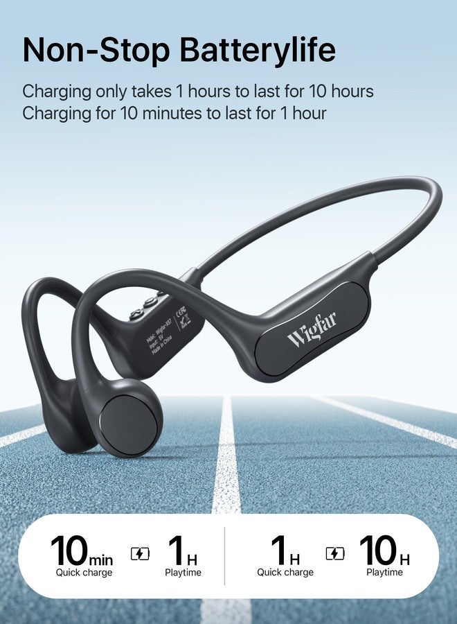 Wigfar Bone Conduction Headphones, Open Ear Headphones Bluetooth 6.0 with Mic, 10H Playtime,Waterproof Sports Headphone Suitable for Running,Cycling, Outdoor Sports - Image 3