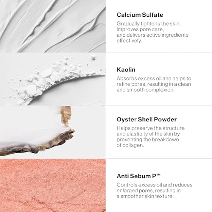 ID PLACOSMETICS قناع الوجه ID PLACOSMETICS FIT PLASTER EX (4 أوراق) - مجموعة أقنعة ورقية من طين الكاولين للتحكم في المسام والزيوت، قناع كوري من قطعتين لتنعيم الملمس وإنهاء غير لامع - Image 5
