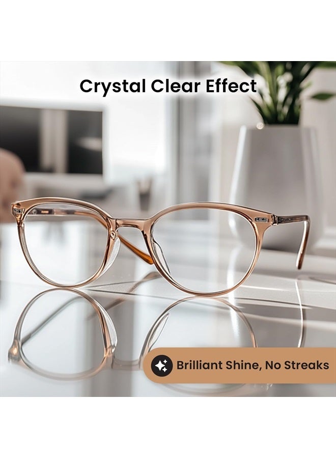 EVEO Eyeglass Cleaner Spray - No Streaks Technology with Microfiber Cleaning Cloth- Glasses Cleaning Kit - Glasses Cleaner Spray with Lens Cleaner Cloth - Screen & Eye Glasses Kit - 8oz (4ozx2) - Image 2