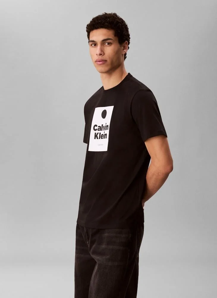 Calvin Klein Jeans  Graphic Crew Neck T-shirt for Men | Best Price UAE