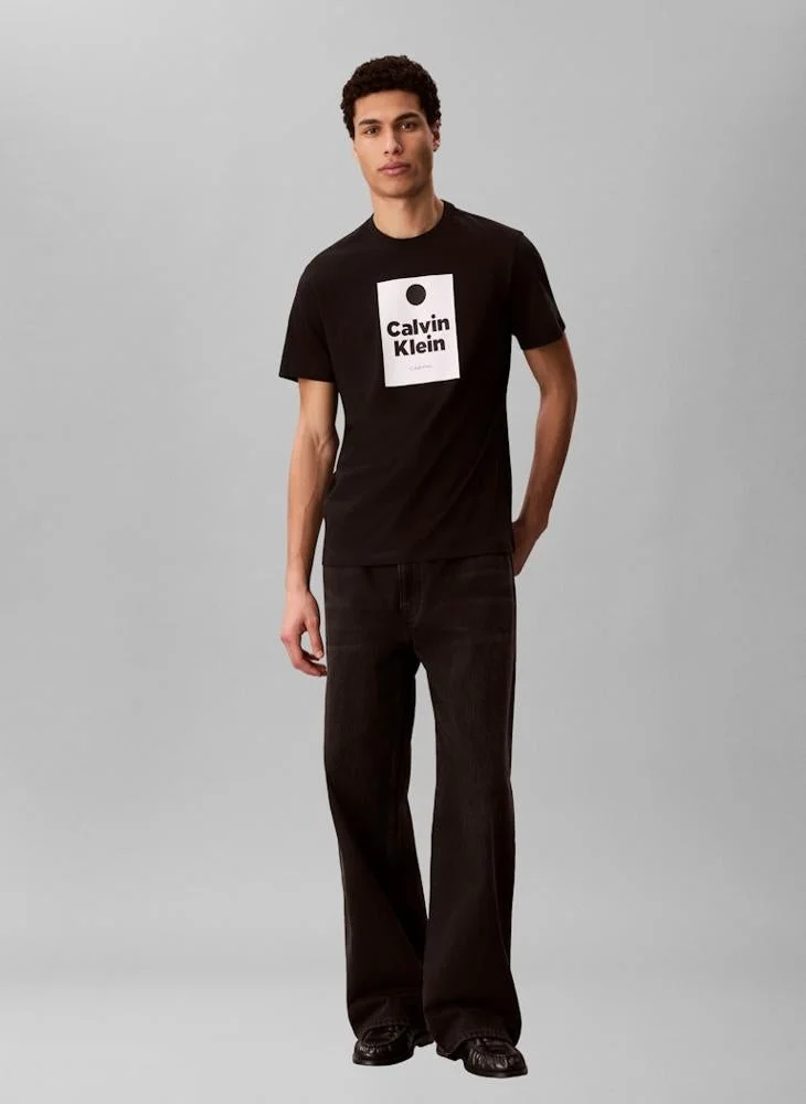 Calvin Klein Jeans  Graphic Crew Neck T-shirt for Men | Best Price UAE