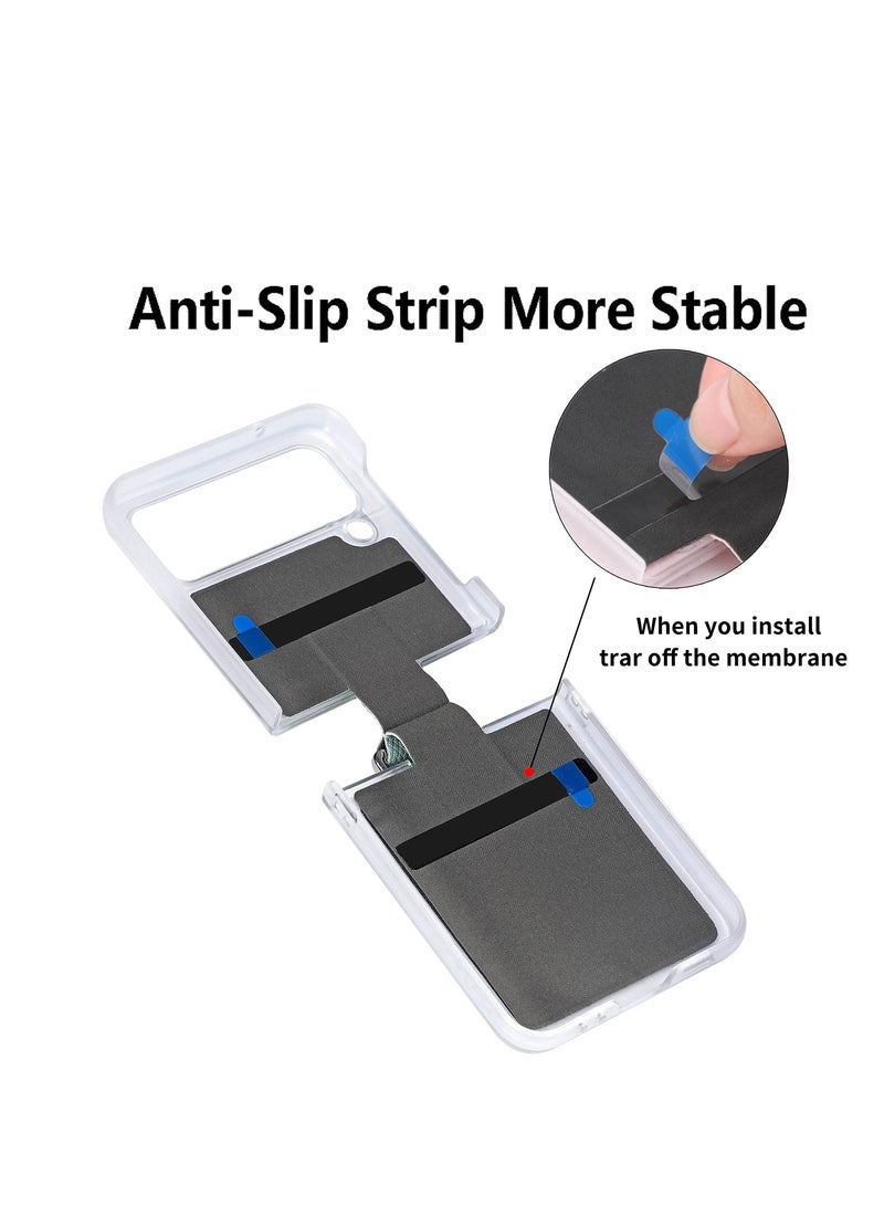 SYOSI Case for Samsung Z Flip 4, Case Glitter with Pearl Bracelet Lanyard, Protective Cases Cover for Samsung Galaxy Z Flip4 - Image 5