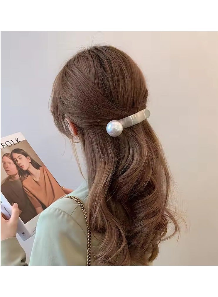 جلوسكي Goolsky الموضة المعدنية اللؤلؤة الشعر كليب المزاج كليب الشعر أدوات تصفيف الشعر النساء البنات إكسسوارات الشعر باريت - Image 4