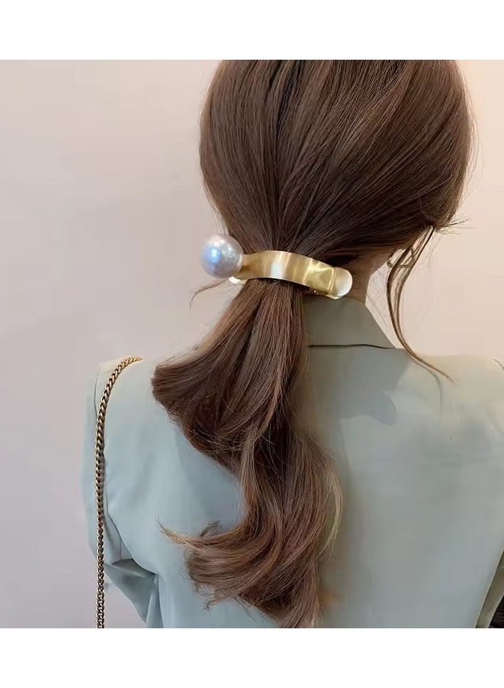 جلوسكي Goolsky الموضة المعدنية اللؤلؤة الشعر كليب المزاج كليب الشعر أدوات تصفيف الشعر النساء البنات إكسسوارات الشعر باريت - Image 5