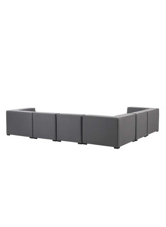 KUSTOMDECO Haisleigh 7-Piece Upholstered Sectional Sofa - Image 5