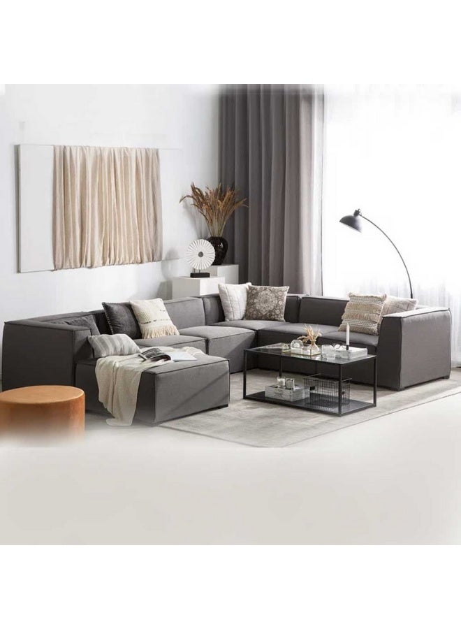 KUSTOMDECO Haisleigh 7-Piece Upholstered Sectional Sofa - Image 1