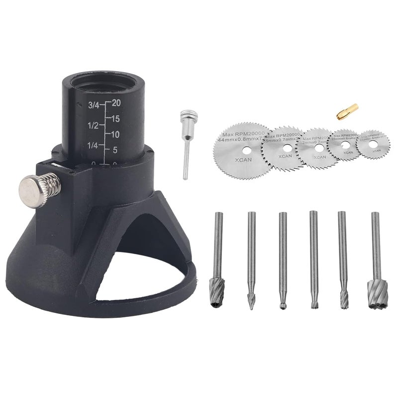 14 قطعة من مجموعة شفرات منشار الطحن من HSS بمقاسات 5 أحجام، مجموعة أدوات نحت الخشب مع قضيب - Image 1