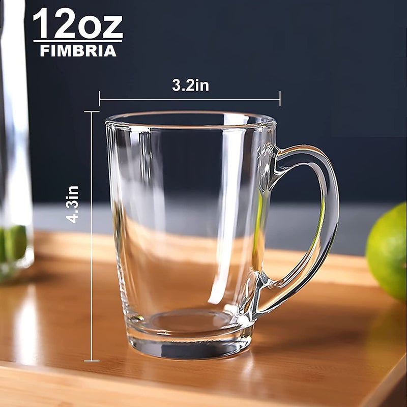 FIMBRIA Glass Tea and Coffee CupIced and Green Tea Cups220 mlSet of 6 - Image 4